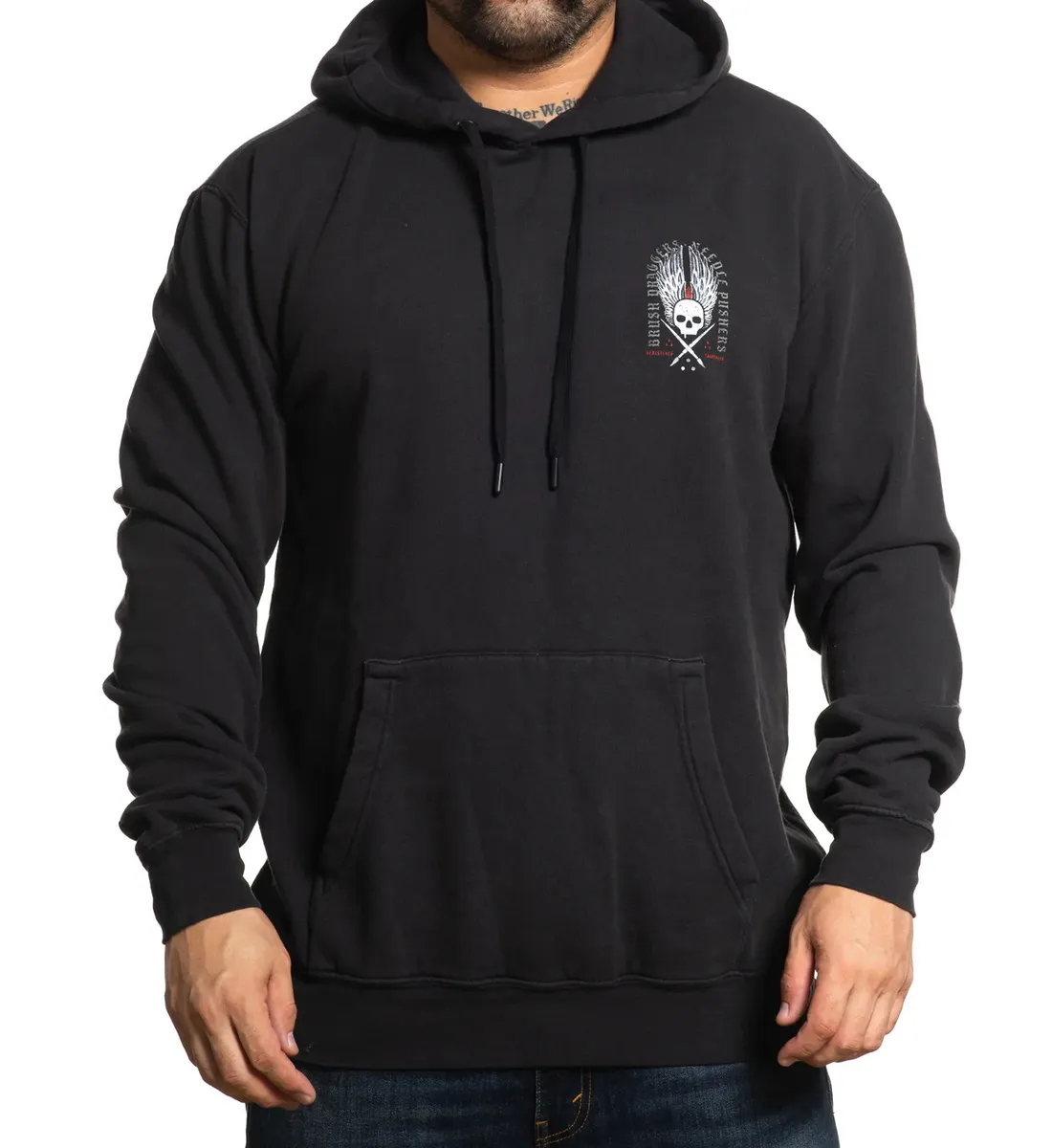 men's hoodie SULLEN - HERITAGE - VINTAGE BLACK - SCM5107_VBK  -  Metal-shop