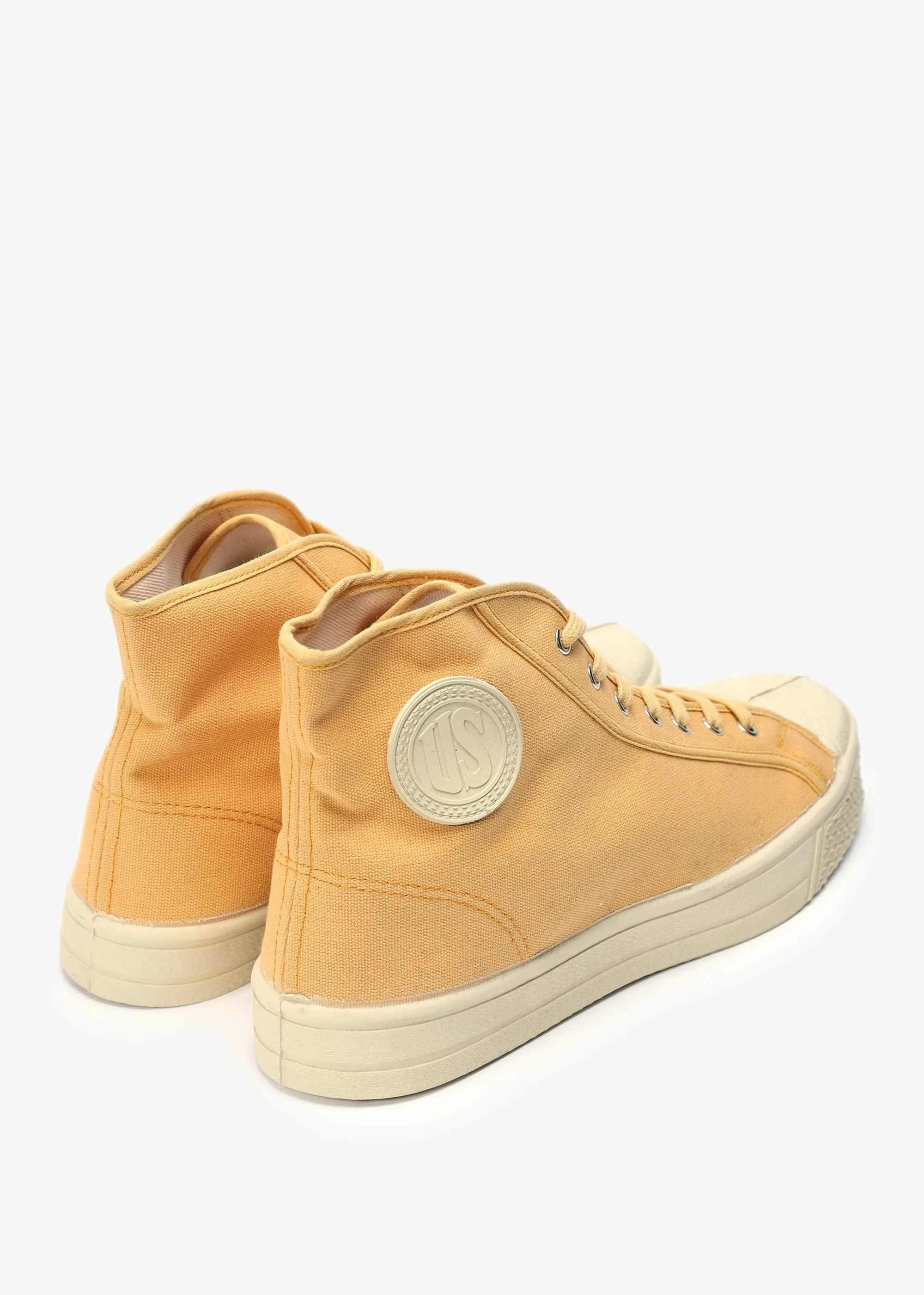 Men’s Military Ivory Gum High-Top Trainers