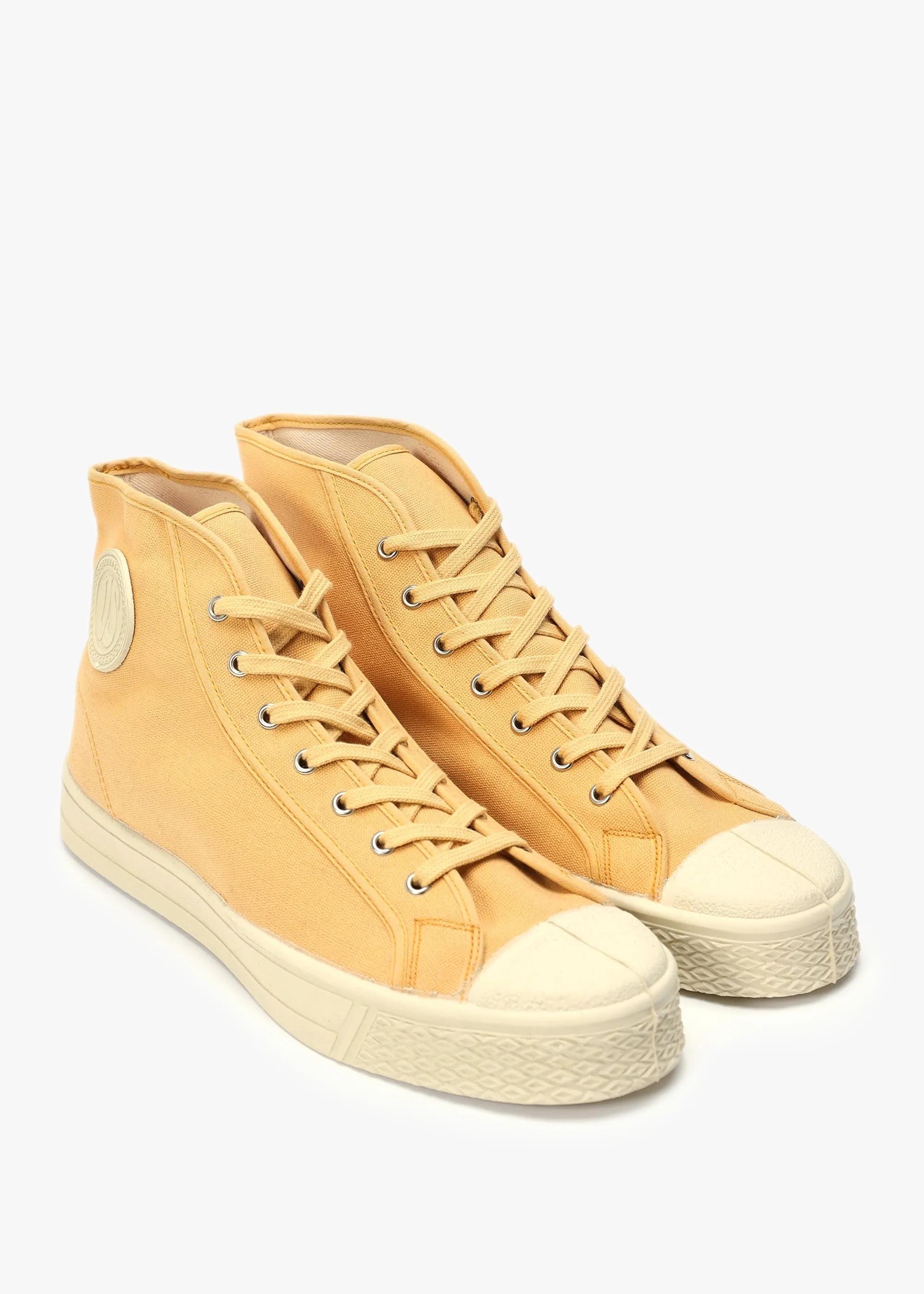 Men’s Military Ivory Gum High-Top Trainers