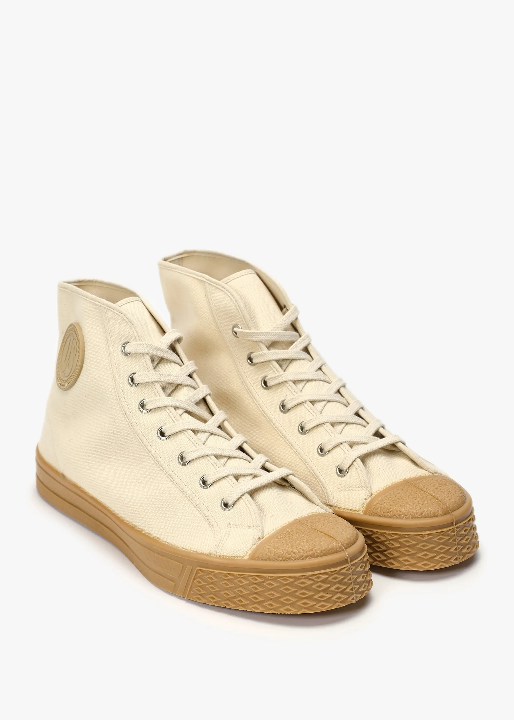 Men’s Military Off White Gum High-Top Trainers