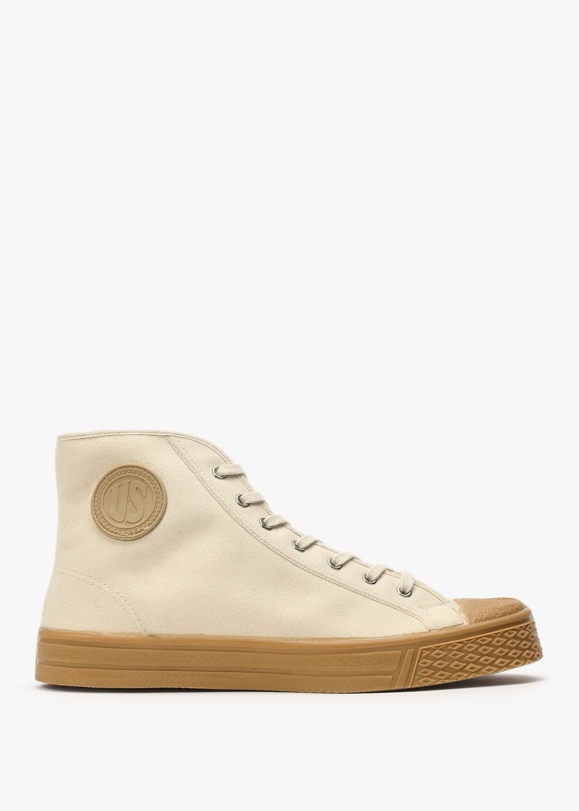 Men’s Military Off White Gum High-Top Trainers