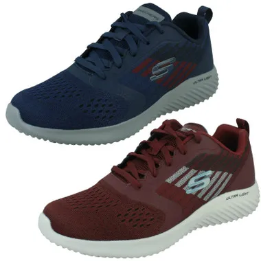 Mens Skechers Air-Cooled Memory Foam Trainers Verkona