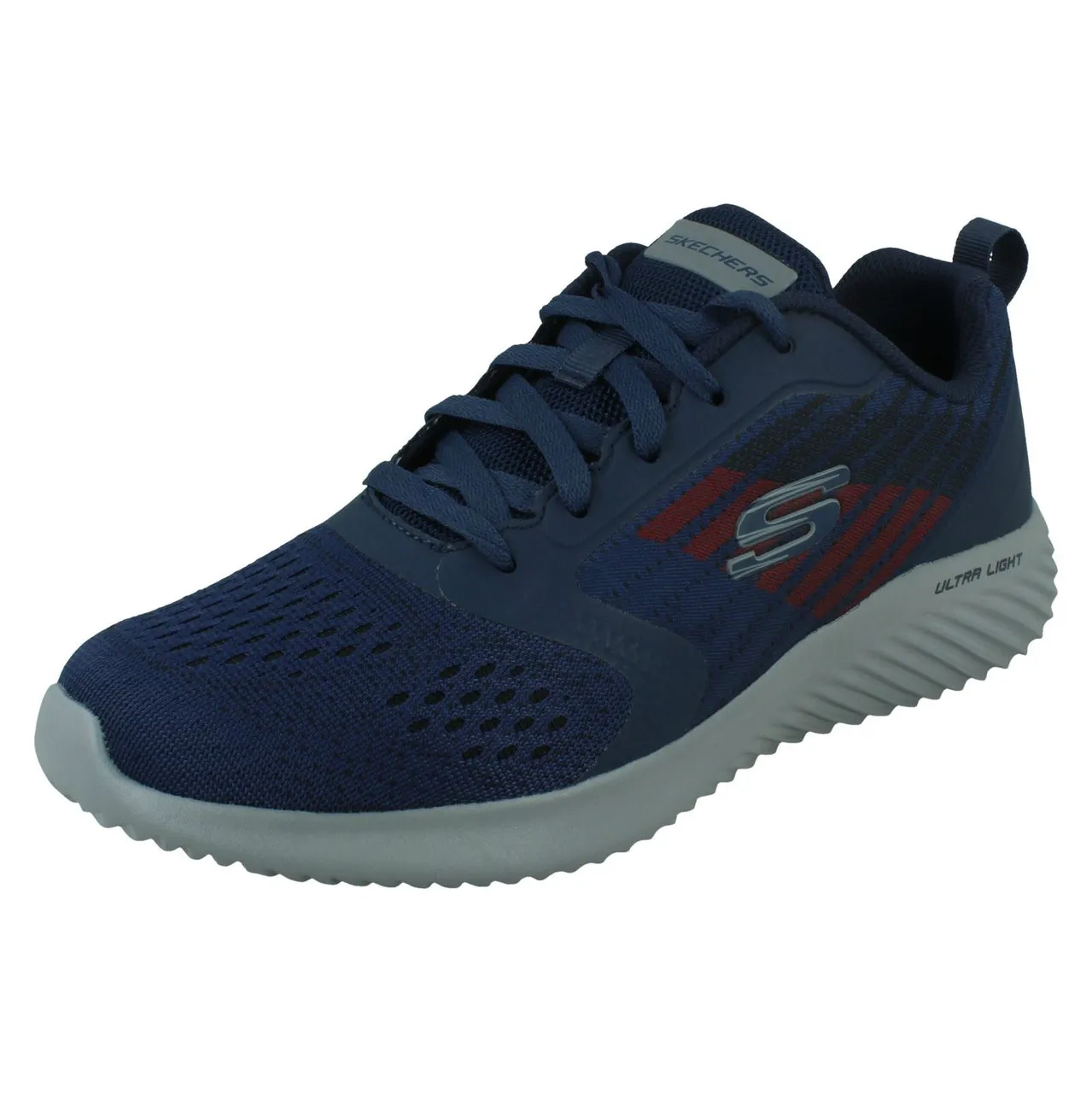 Mens Skechers Air-Cooled Memory Foam Trainers Verkona