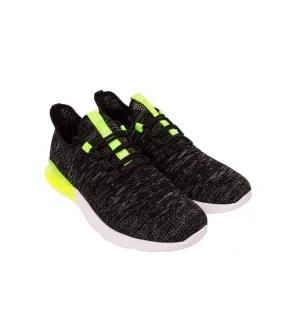 Mens smitlay mve trainers black/green Crosshatch