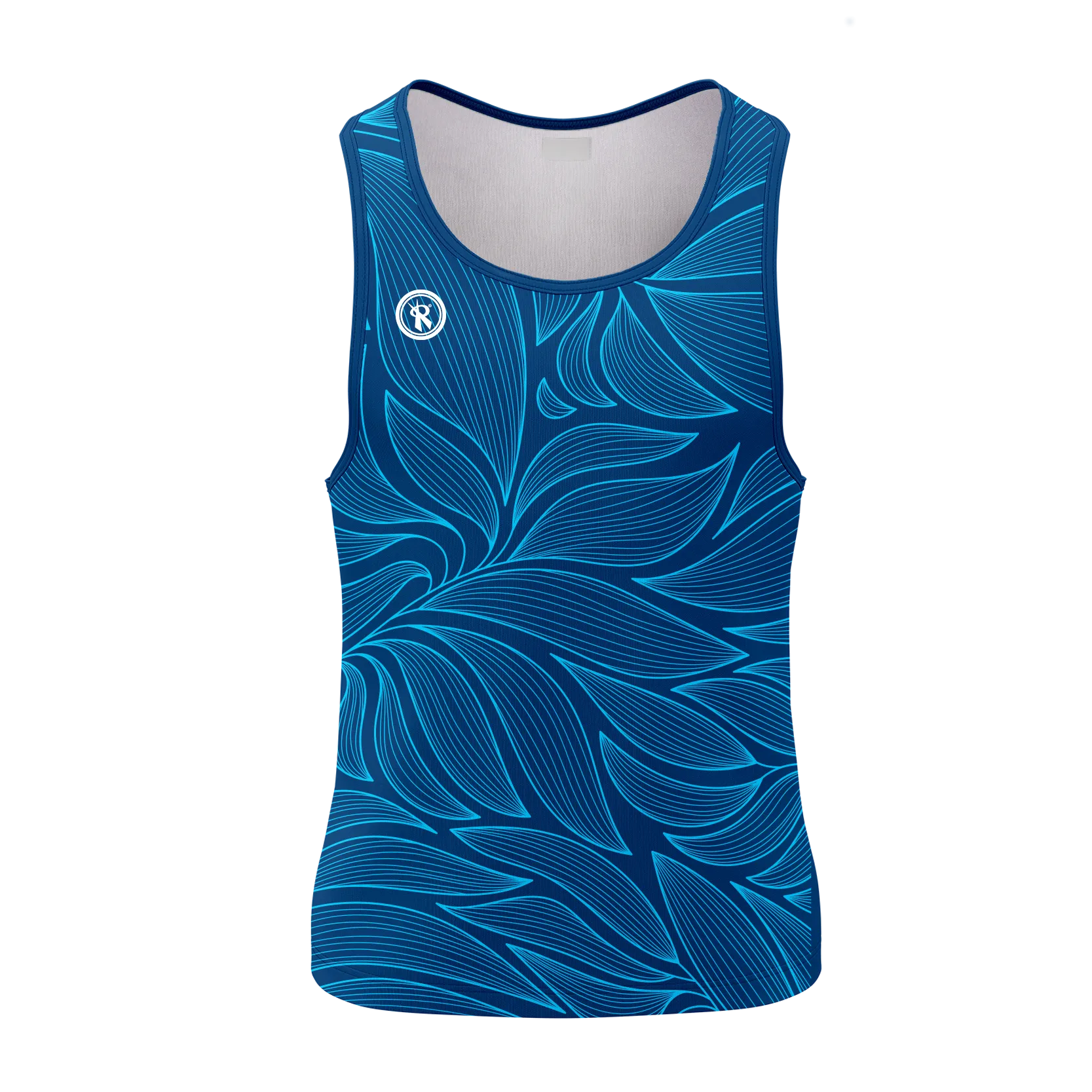 Mens Sublimated Beach Tank - Leaf