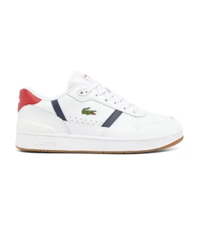 Men's T-Clip Set Leather Trainers White/Navy/Red