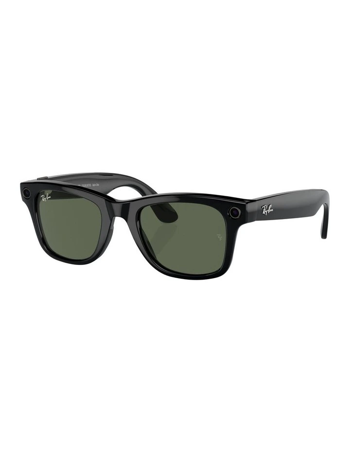 Meta Wayfarer Sunglasses in Black