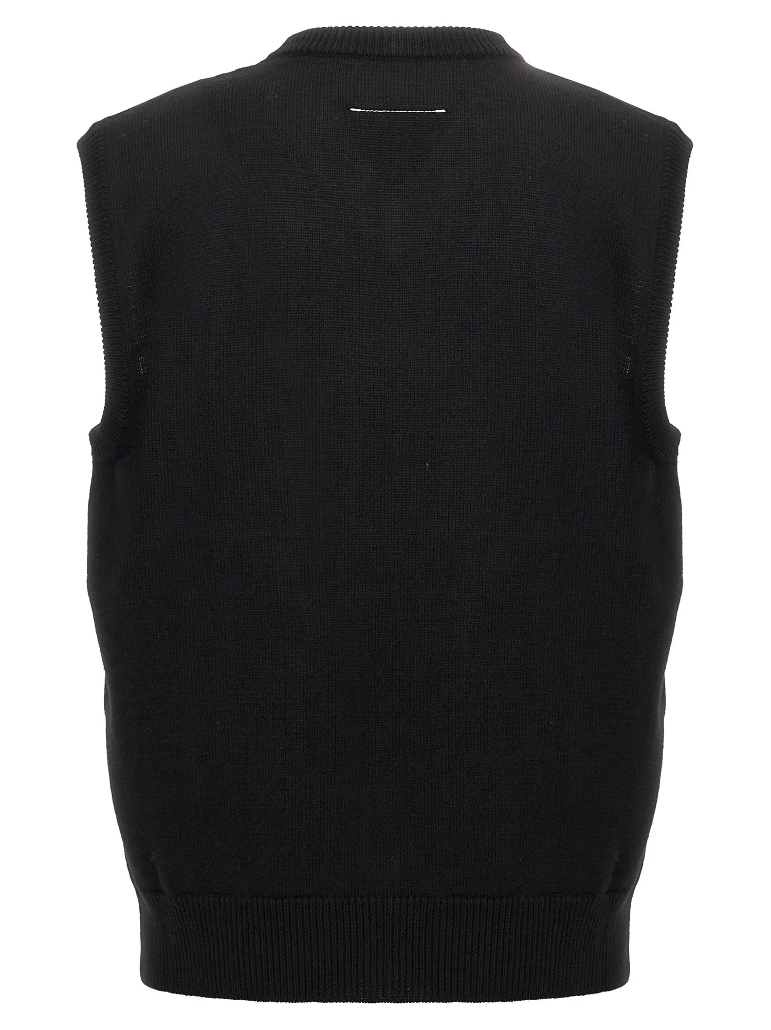 Mm6 Maison Margiela    Mm6 Maison Margiela Jacquard Logo Vest