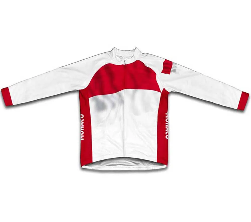 Monaco Flag Winter Thermal Cycling Jersey