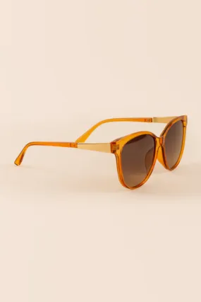 Monica Plastic Round Sunglasses