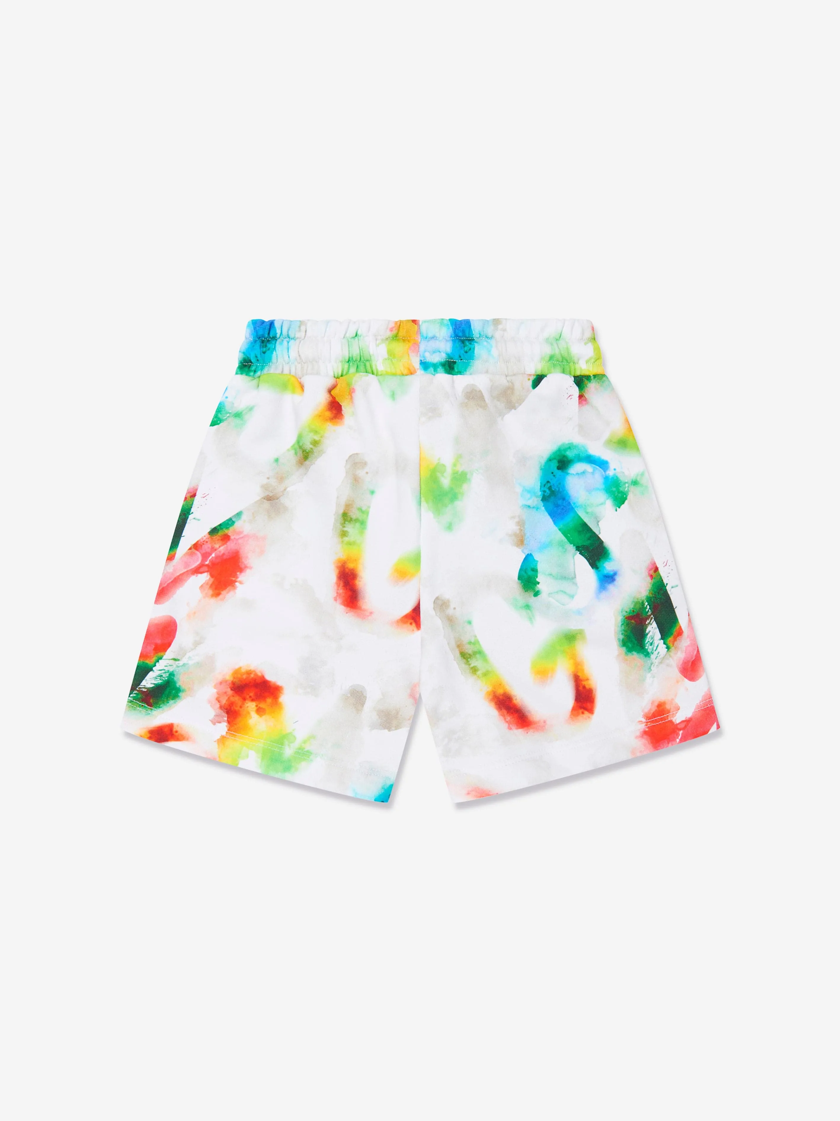 MSGM Boys Fleece Bermuda Shorts in White