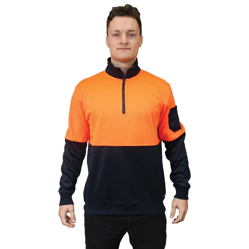 Munka Hi Viz 1/4 Zip Fleece