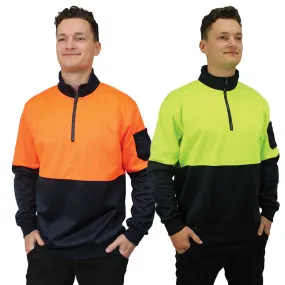 Munka Hi Viz 1/4 Zip Fleece