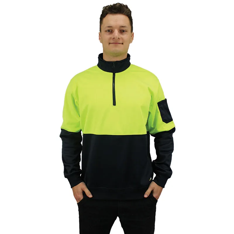 Munka Hi Viz 1/4 Zip Fleece