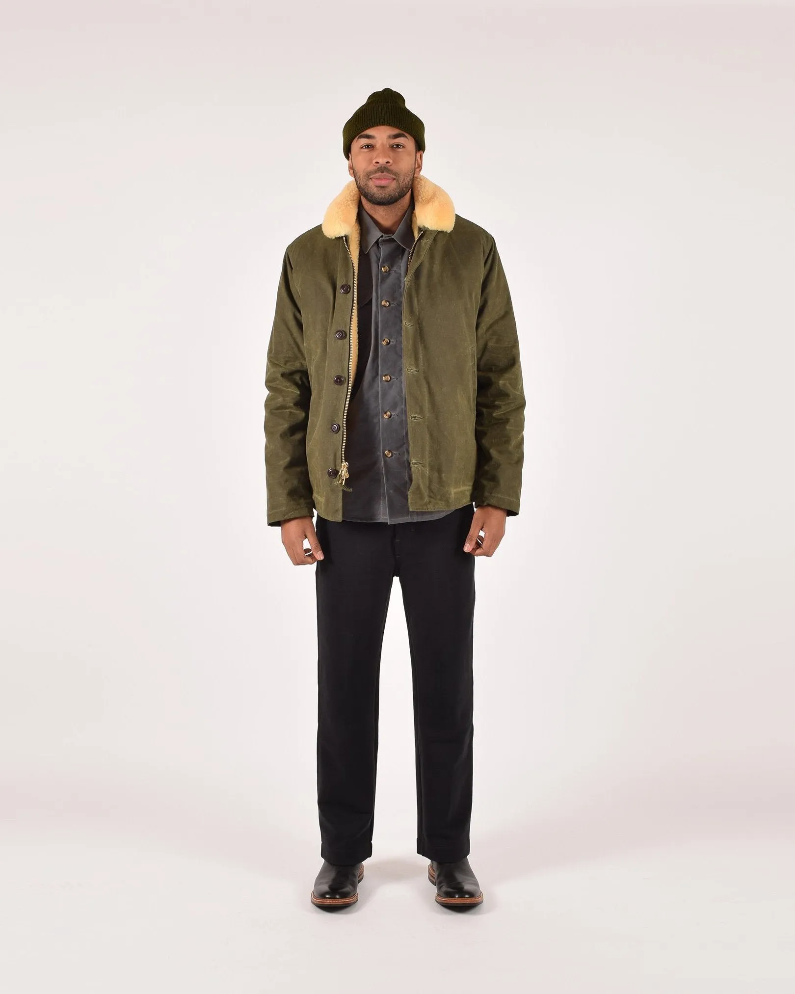 N-1 Deck Jacket - Loden / Gold