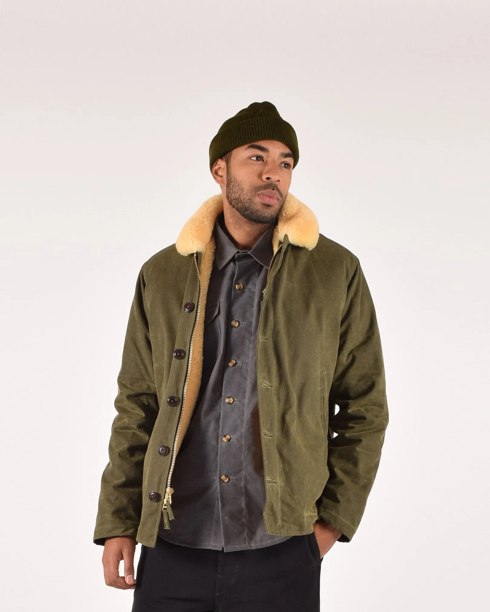 N-1 Deck Jacket - Loden / Gold