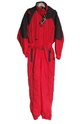 Never Worn Trespass Red & Black Ski Suit | Size 12 - Brick Vintage