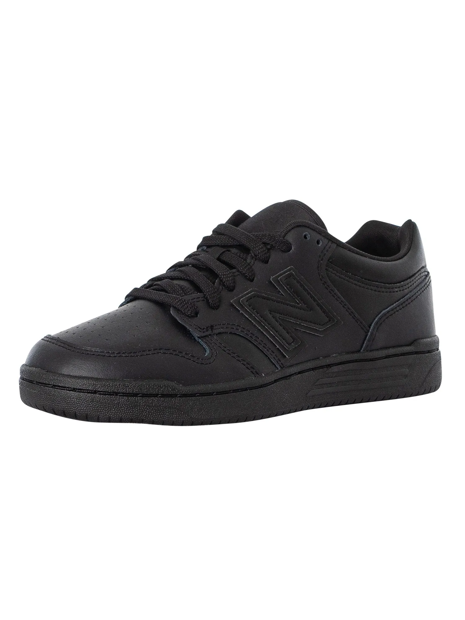 New Balance 480 Leather Trainers - Black