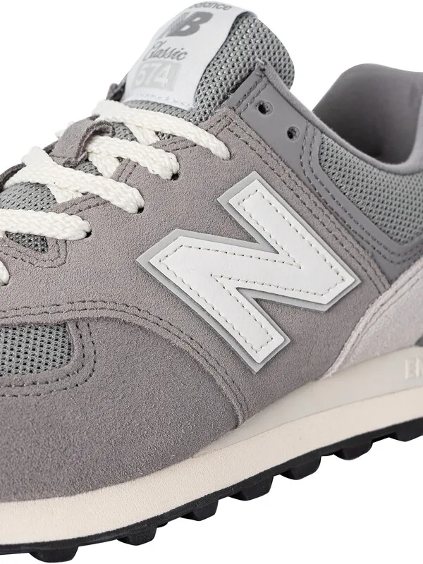 New Balance 574 Suede Trainers - Grey