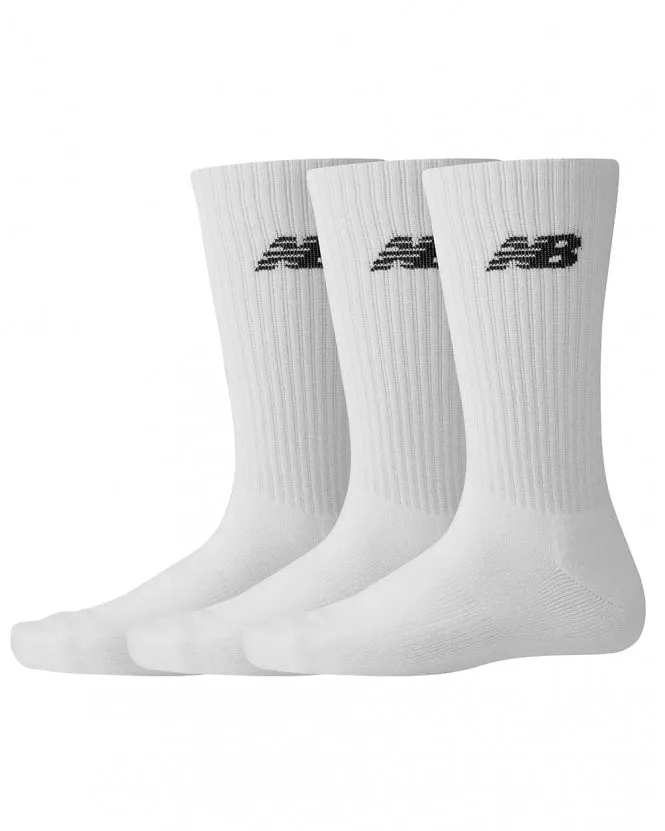 New Balance Everyday Crew Socks 6 Pack White