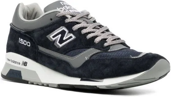 New Balance logo-patch lace-up sneakers Blue