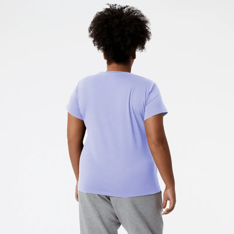 New Balance Women'sEssentials Stacked Logo Tee