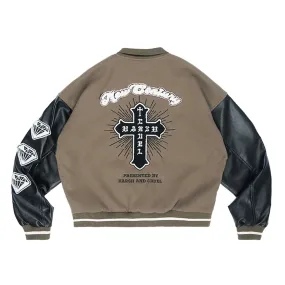 New Century Embroidered Varsity Jacket