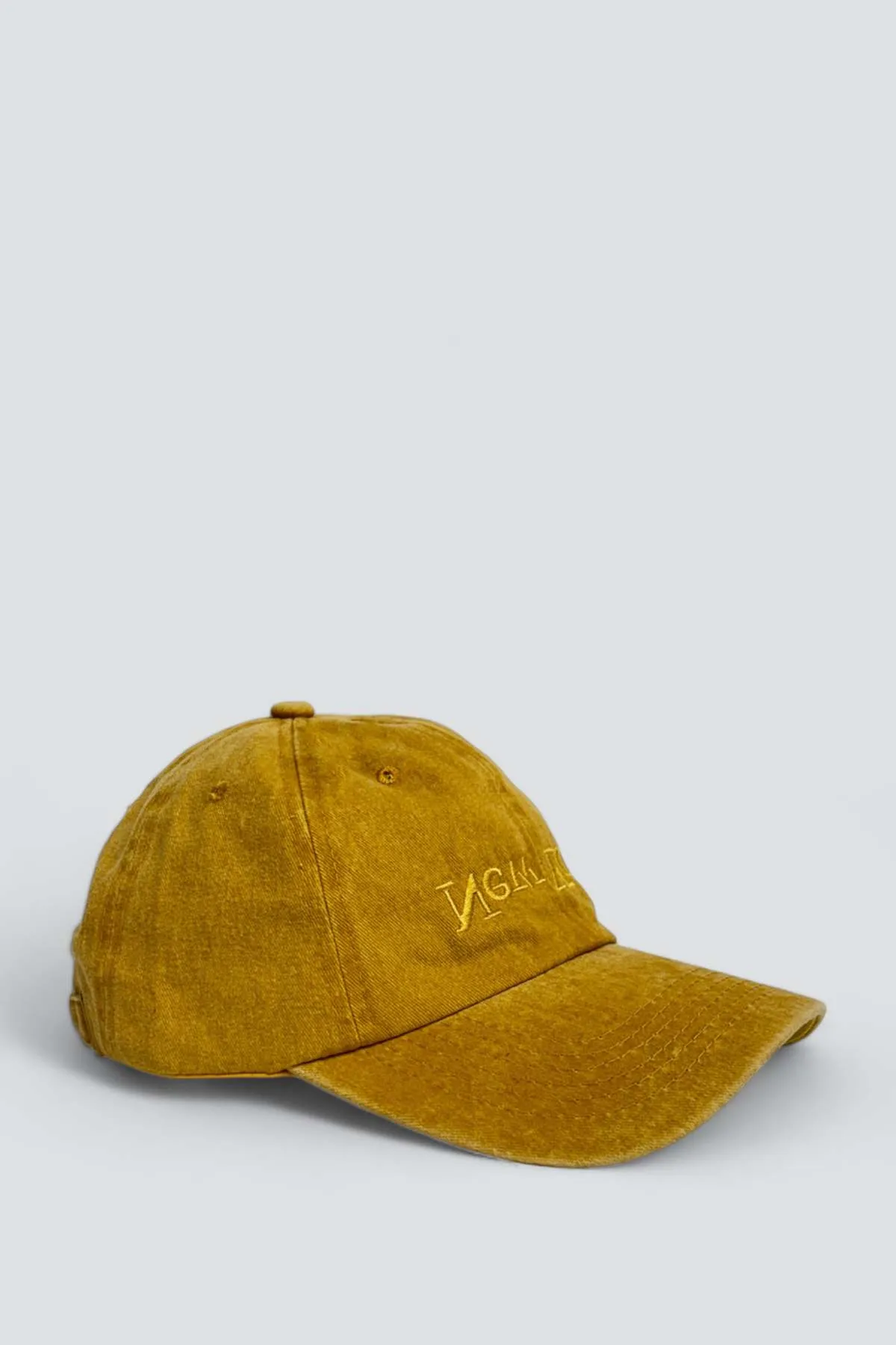 New York Embroidered Hat - Washed Yellow