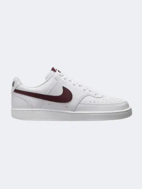 Nike Court Vision Next Nature Men Lifestyle Shoes White/Burgundy