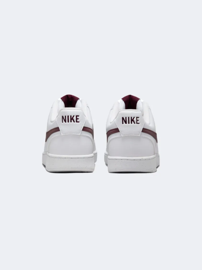 Nike Court Vision Next Nature Men Lifestyle Shoes White/Burgundy