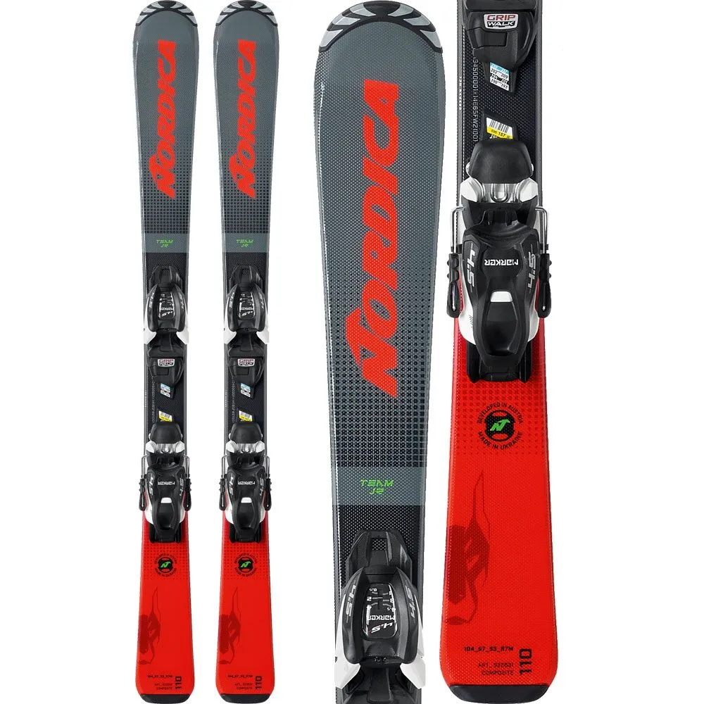 Nordica - Team J R FDT 21/22 Kids Ski with Binding (70-90cm)