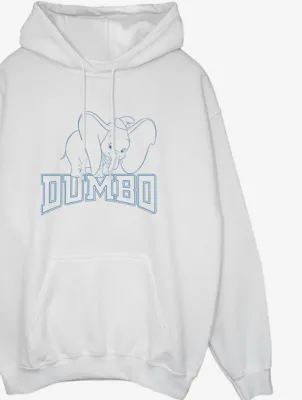 NW2 Dumbo Standing Text Adult White Printed Hoodie | #department | George at ASDA