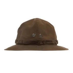 NYLON OXFORD JUNGLE HAT - BROWN