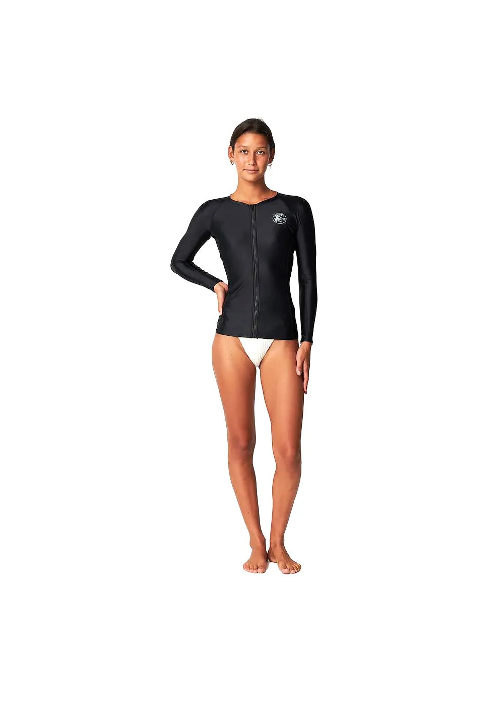 ONeill Womens Bahia FZ LS Rash Vest