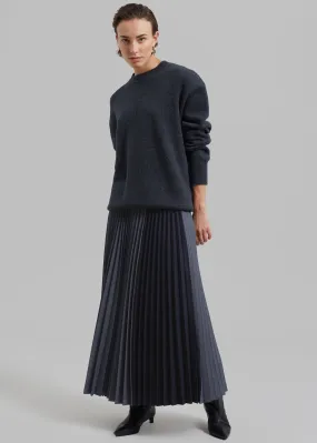 Orem Pleated Skirt - Charcoal