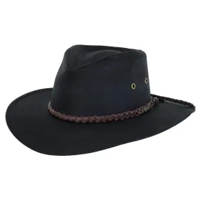 Outback Trading Co. Grizzly Oilskin Hat - Black