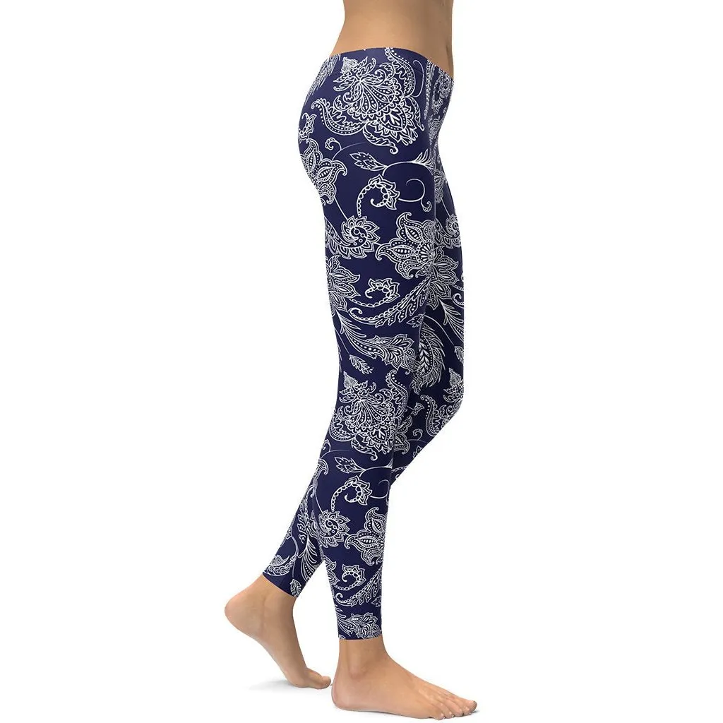 Paisley Floral Leggings