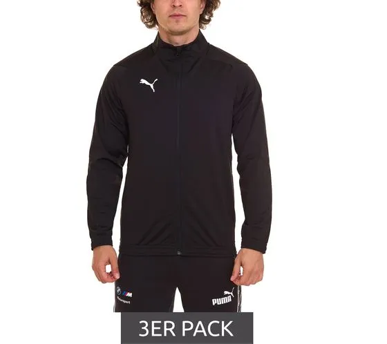 Paquete de 3 Chaqueta deportiva de hombre PUMA Liga Sideline Poly Jacket con chaqueta de entrenamiento dryCELL 655946 03 negro