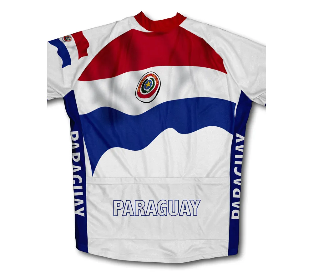 Paraguay Flag Winter Thermal Cycling Jersey