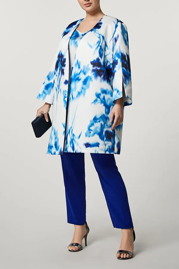 Persona (by Marina Rinaldi) REGGINA BLUE CADY TROUSERS