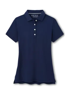 Peter Millar - Women's Button Polo - Navy