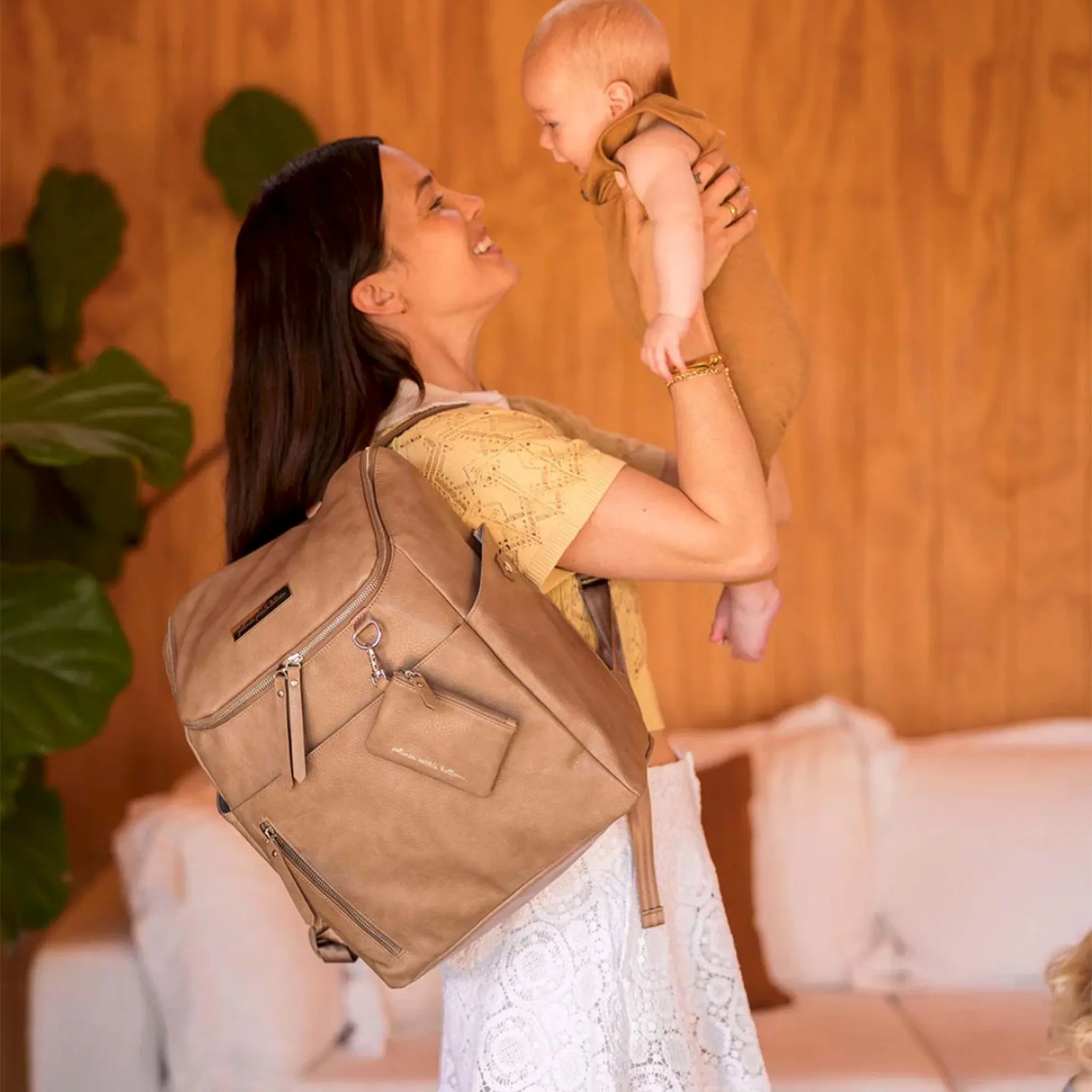 Petunia Pickle Bottom Diapers Backpack Tempo Mink  - Clement