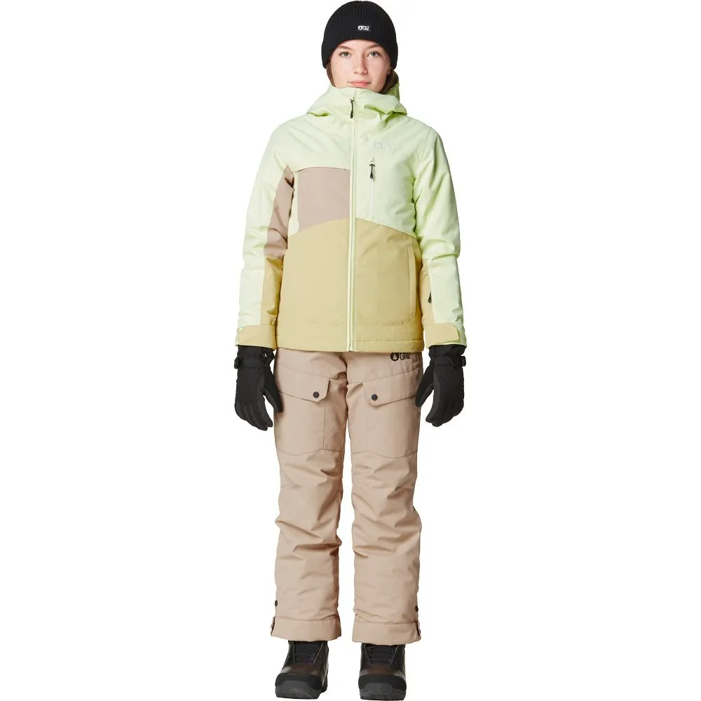 Picture - Kamelya Ski Jacket Kids lime cream