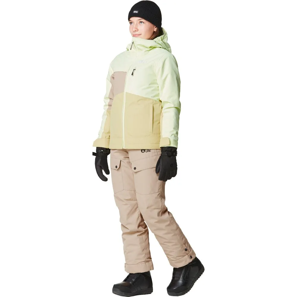 Picture - Kamelya Ski Jacket Kids lime cream