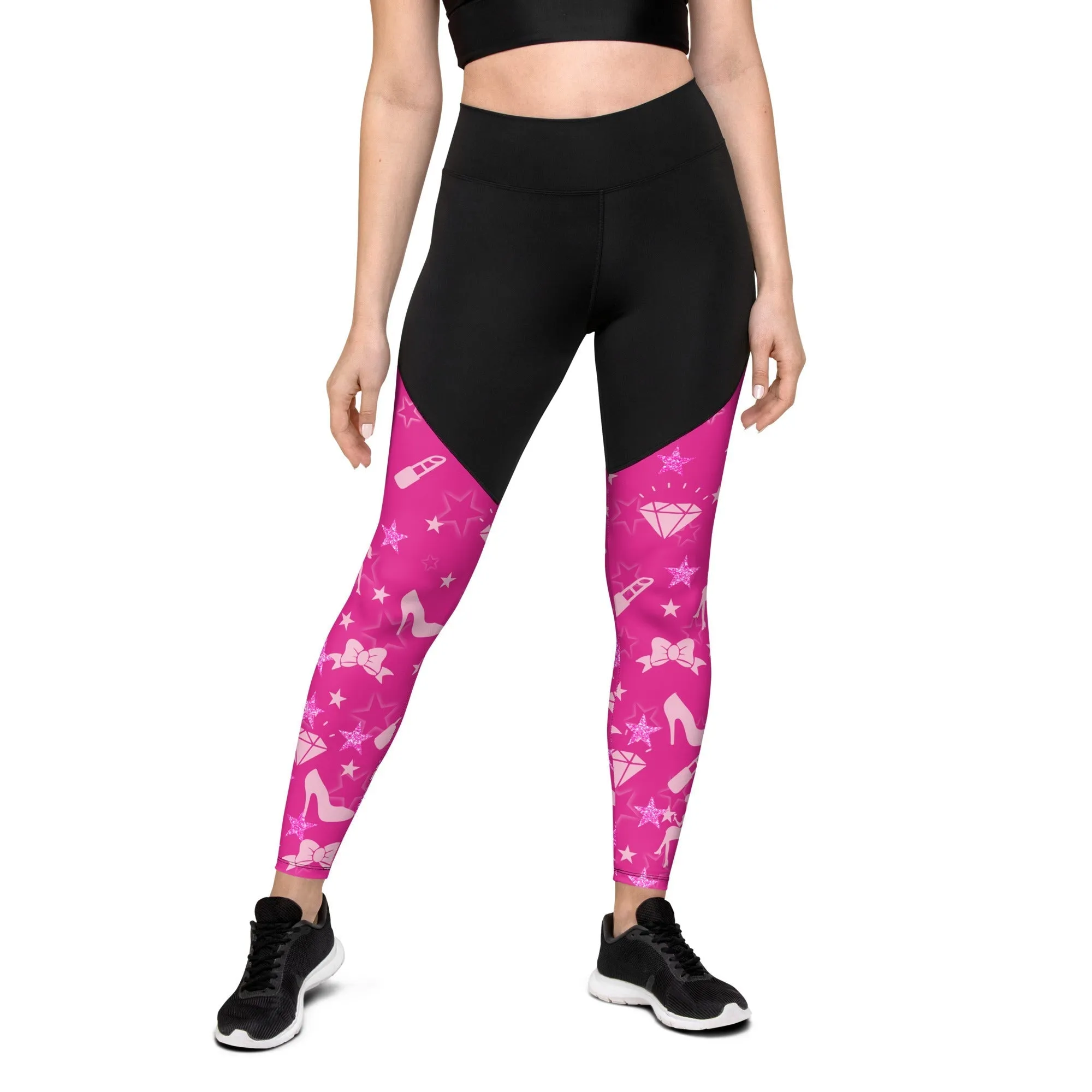 Pink Doll Compression Leggings