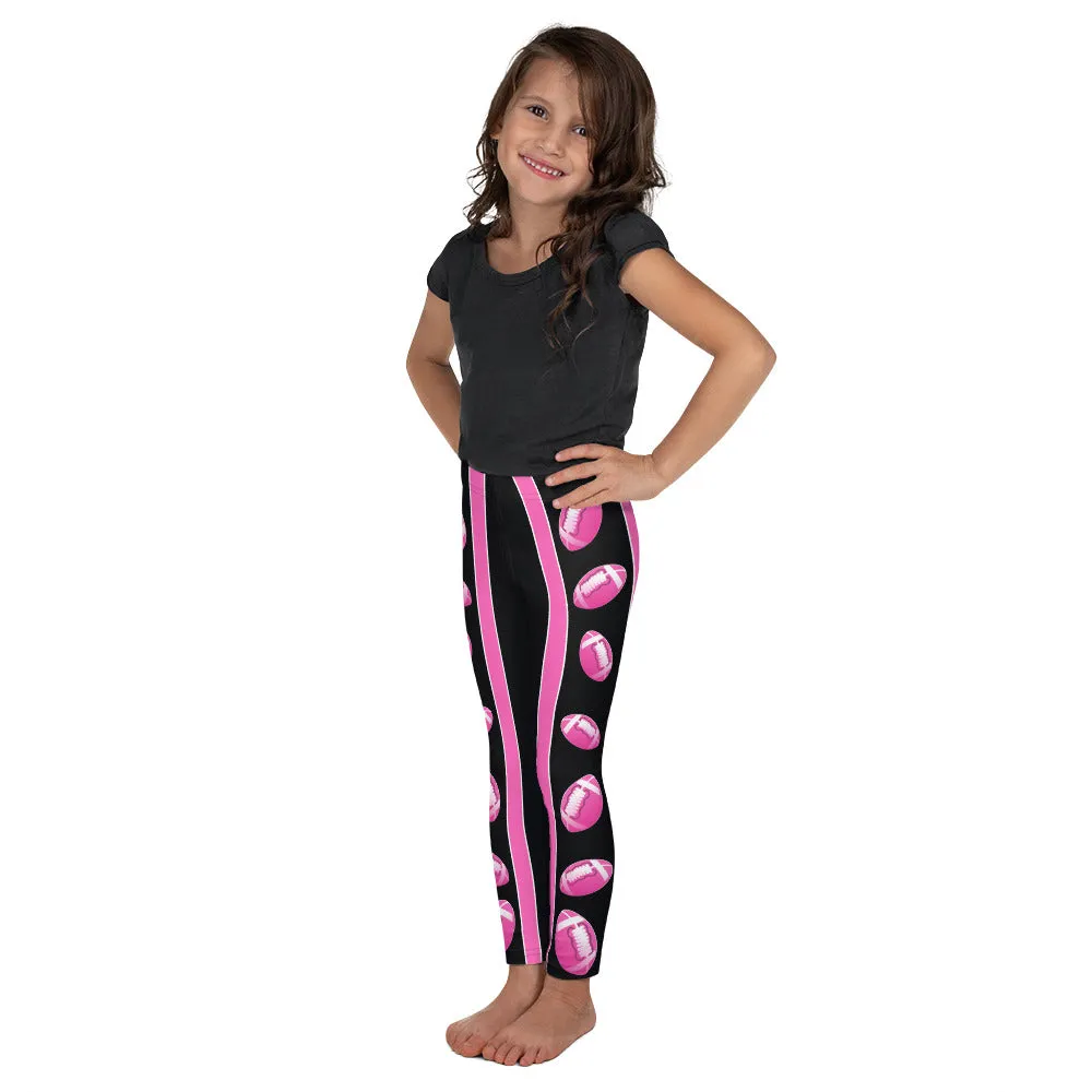 Pink Football Kid's Leggings