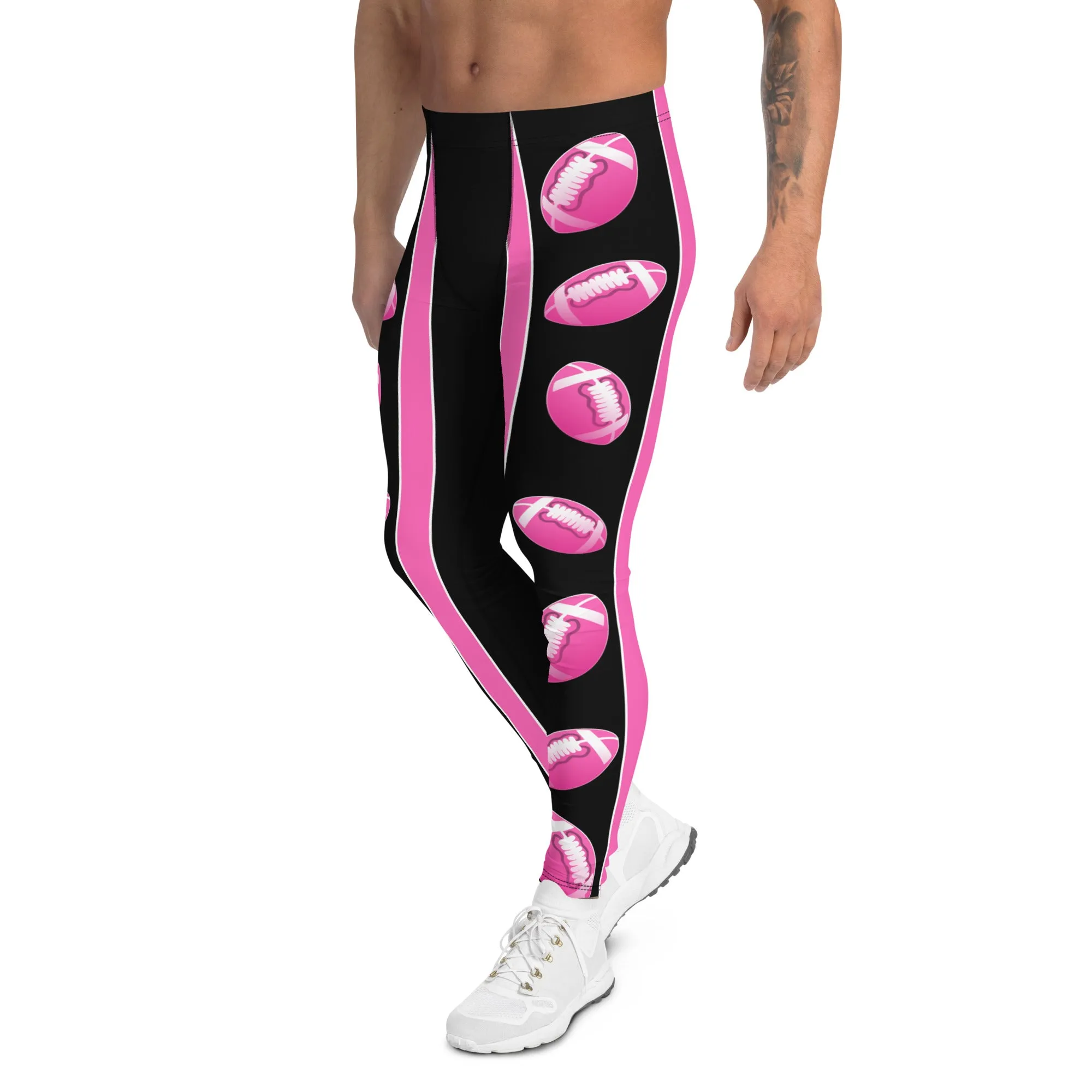 Pink Football Men's Leggings