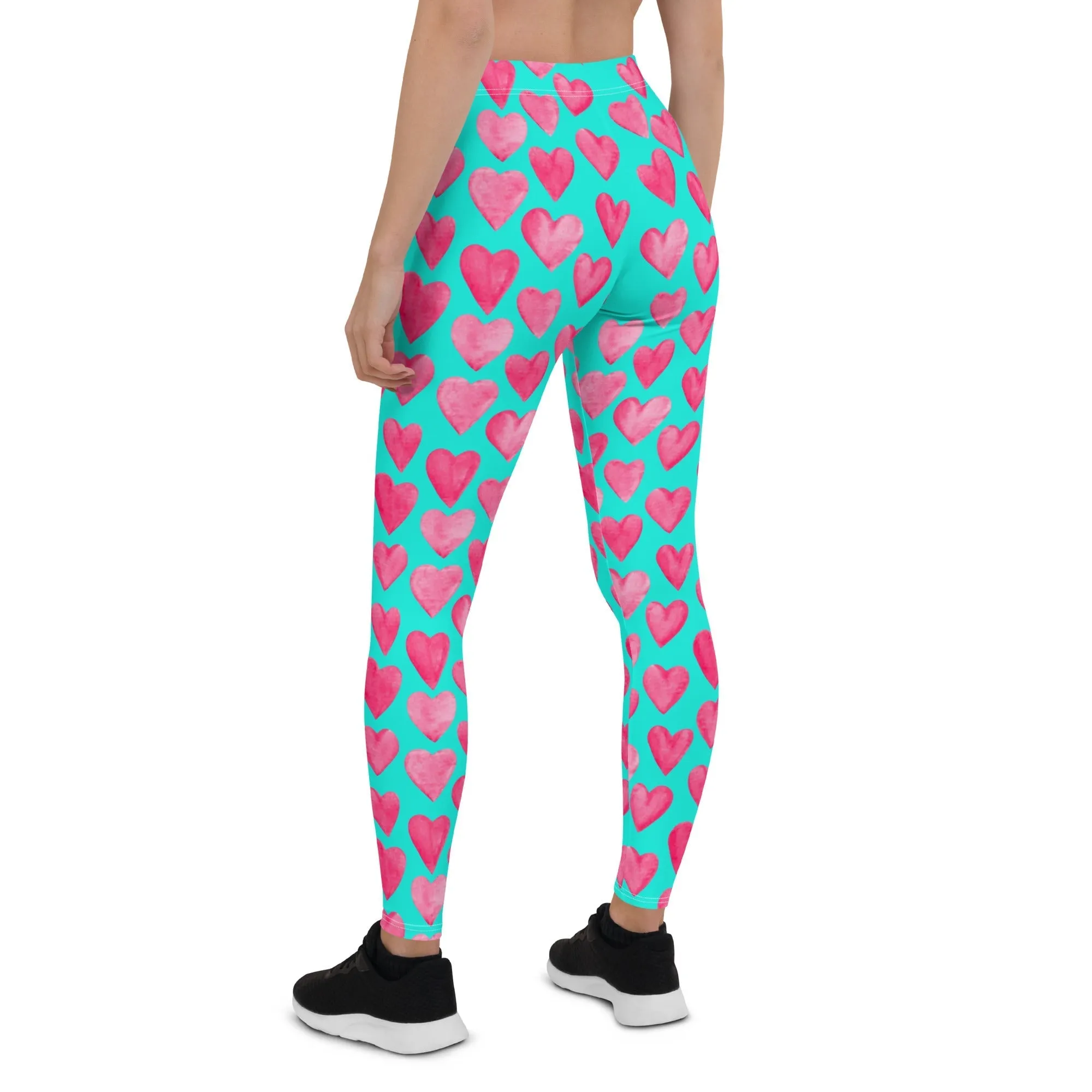 Pink Hearts Leggings