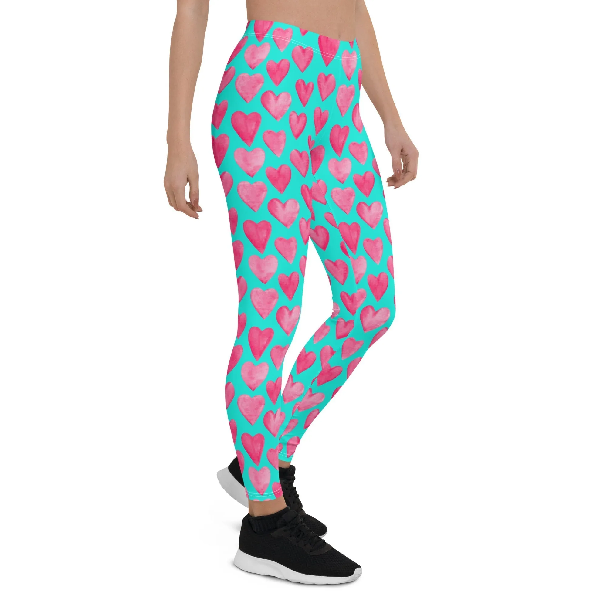 Pink Hearts Leggings