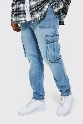 Plus Skinny Fit Worker Detail Cargo Jeans